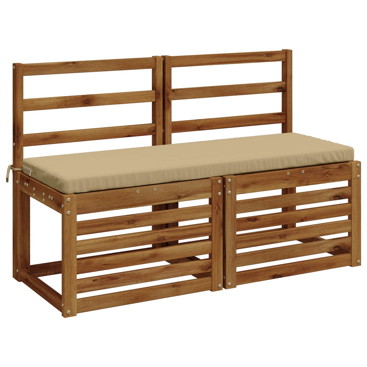 Vidaxl bankkussen soest 100% polyester beige 100 x 40 x 5 cm