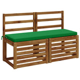 Vidaxl bankkussen soest 100% polyester groen 100 x 40 x 5 cm
