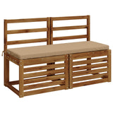 Vidaxl bankkussen soest 100% polyester zand 110 x 40 x 5 cm