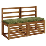 Vidaxl bankkussen soest 100% polyester bladontwerp 110 x 40 x 5 cm