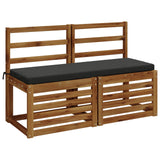 Vidaxl bankkussen soest 100% polyester antraciet 120 x 40 x 5 cm