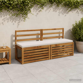 Vidaxl bankkussen soest 100% polyester wit 140 x 40 x 5 cm