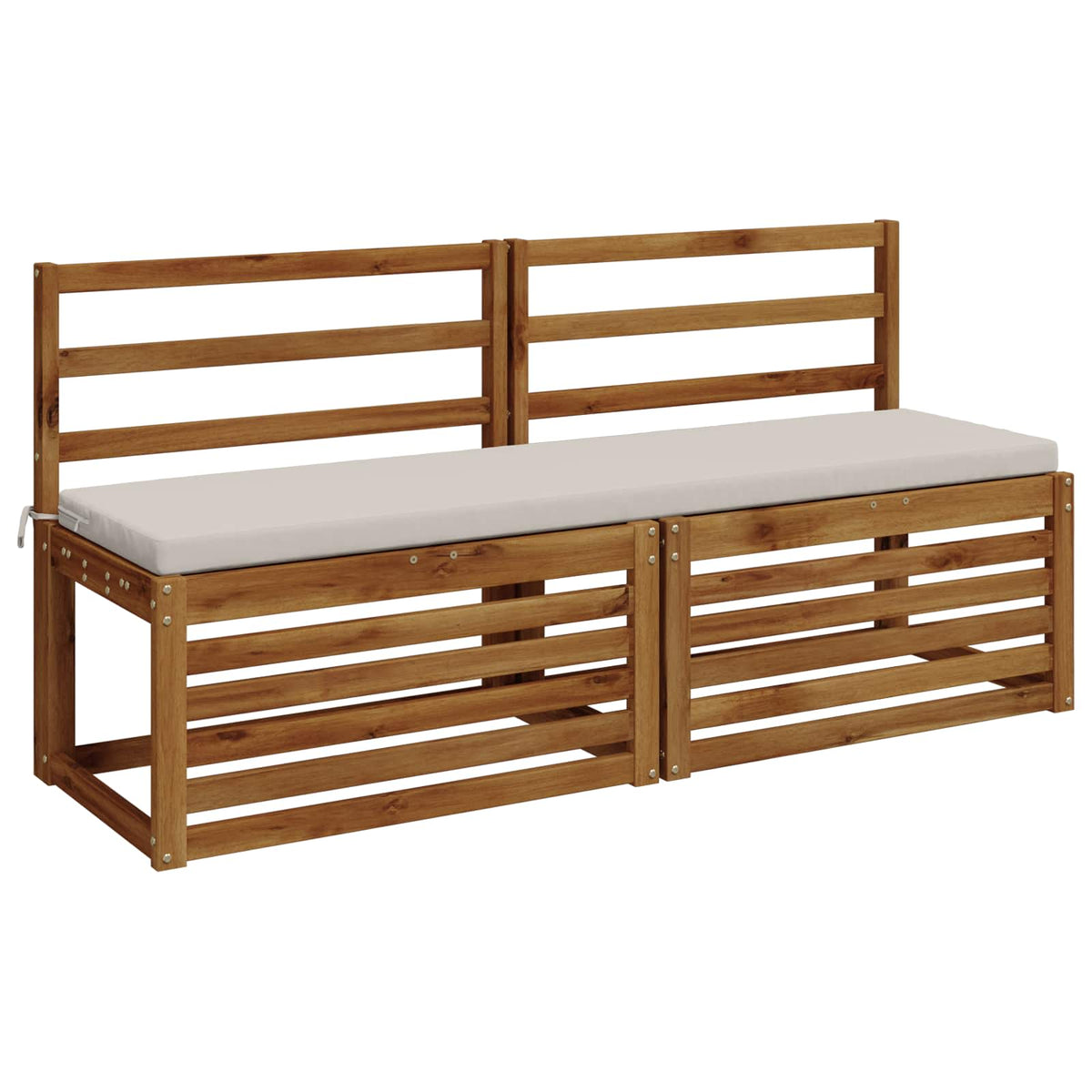 Vidaxl bankkussen soest 100% polyester wit 140 x 40 x 5 cm