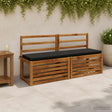 Vidaxl bankkussen soest 100% polyester zwart 140 x 40 x 5 cm
