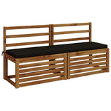 Vidaxl bankkussen soest 100% polyester zwart 140 x 40 x 5 cm