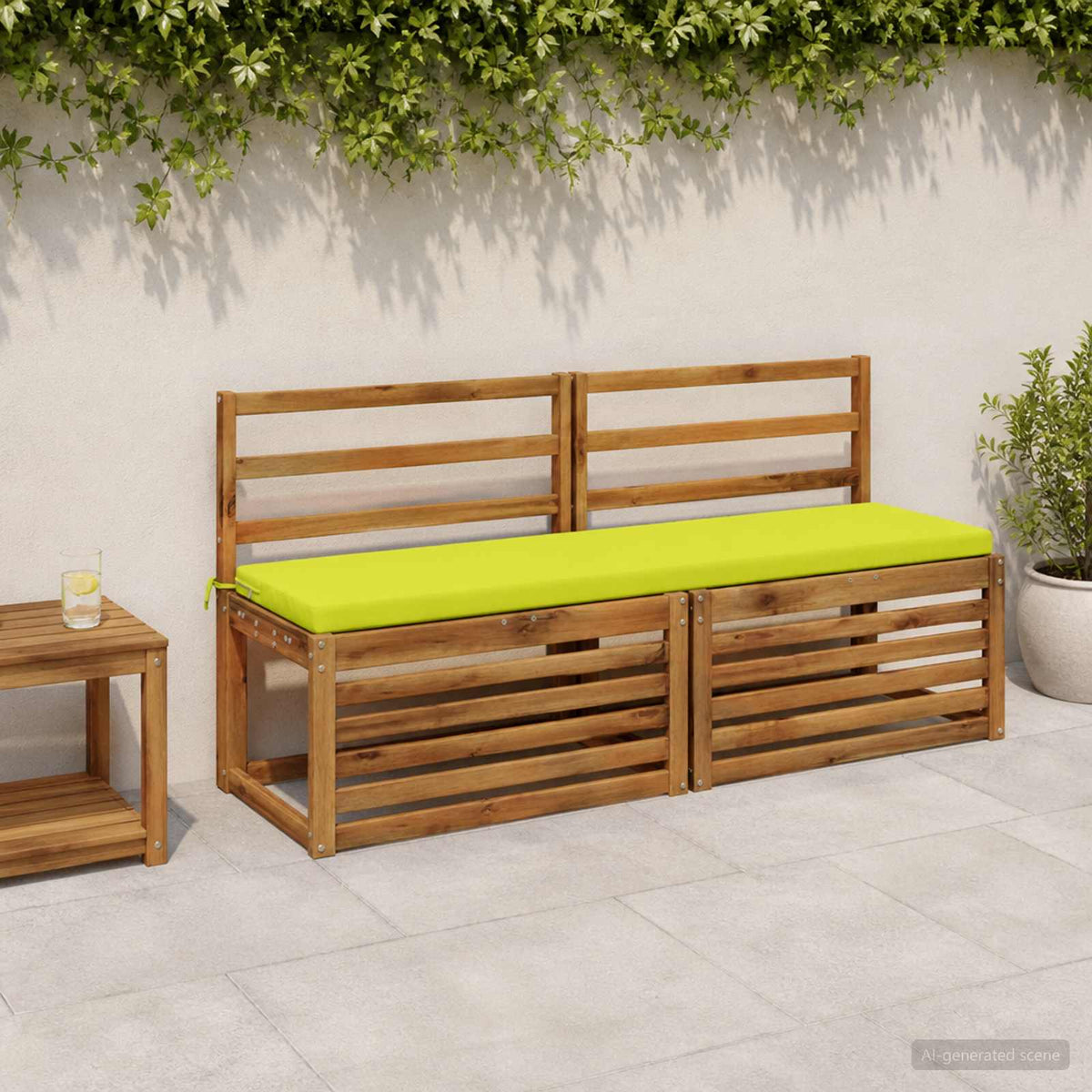 Vidaxl bankkussen soest 100% polyester helder groen 140 x 40 x 5 cm