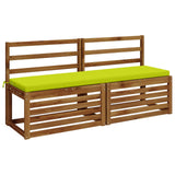 Vidaxl 2-delige bankkussens soest 100% polyester helder groen