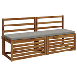 Vidaxl bankkussen soest 100% polyester grijs 140 x 40 x 5 cm