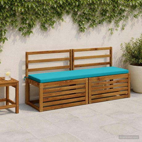 Vidaxl bankkussen soest 100% polyester turquoise 140 x 40 x 5 cm