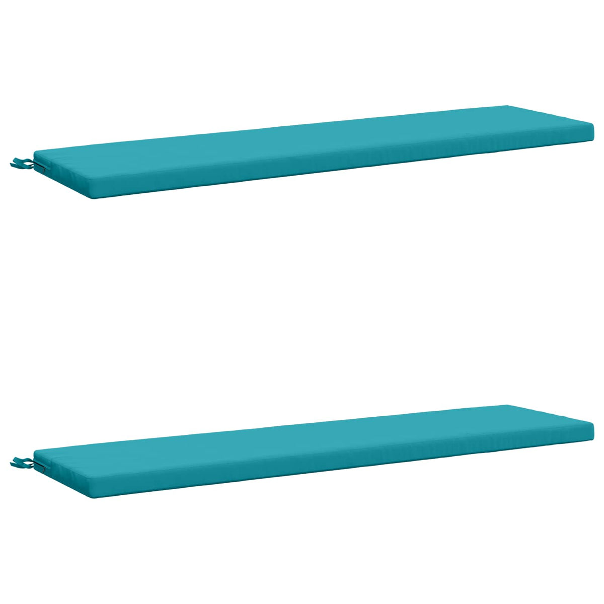 Vidaxl 2-delige bankkussens soest 2 st 100% polyester turquoise