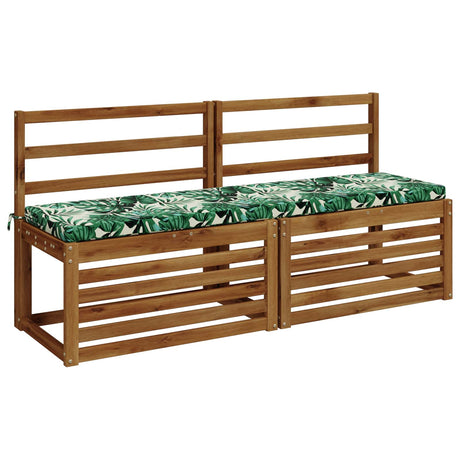 Vidaxl bankkussen soest 100% polyester bladpatroon 150 x 40 x 5 cm