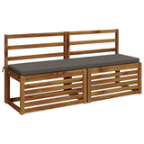 Vidaxl bankkussen soest 100% polyester grijs 160 x 40 x 5 cm