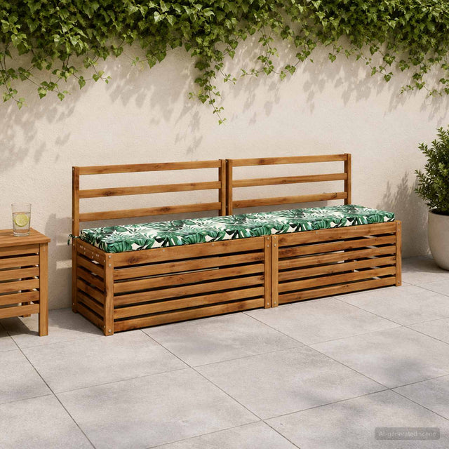 Vidaxl bankkussen soest 100% polyester bladpatroon 170 x 40 x 5 cm