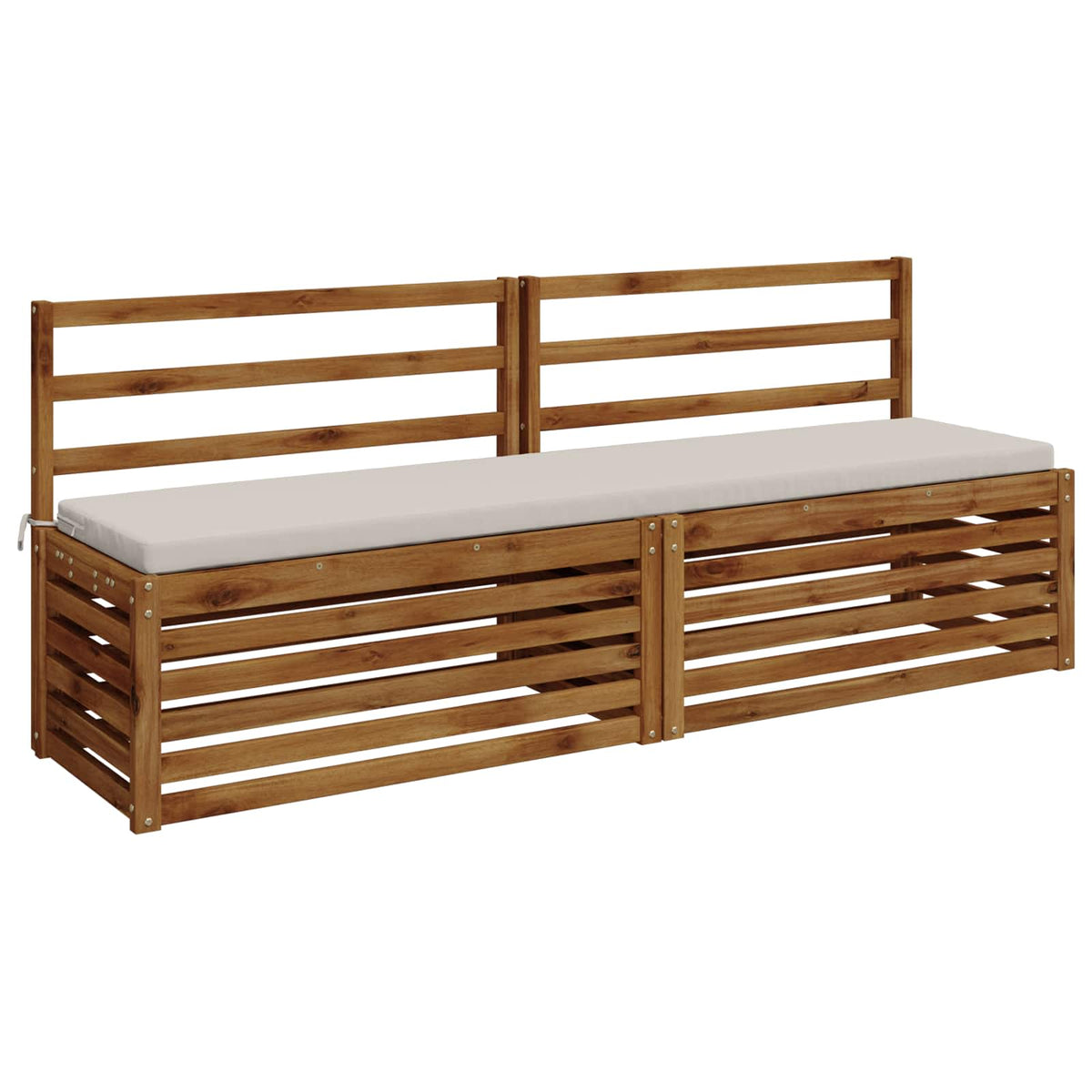 Vidaxl bankkussen soest 100% polyester wit 180 x 40 x 5 cm