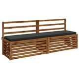 Vidaxl bankkussen soest 100% polyester antraciet 180 x 40 x 5 cm