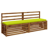 Vidaxl 2-delige bankkussens soest 100% polyester helder groen