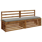 Vidaxl bankkussen soest 100% polyester grijs 180 x 40 x 5 cm