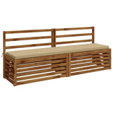 Vidaxl bankkussen soest 100% polyester beige 200 x 40 x 5 cm