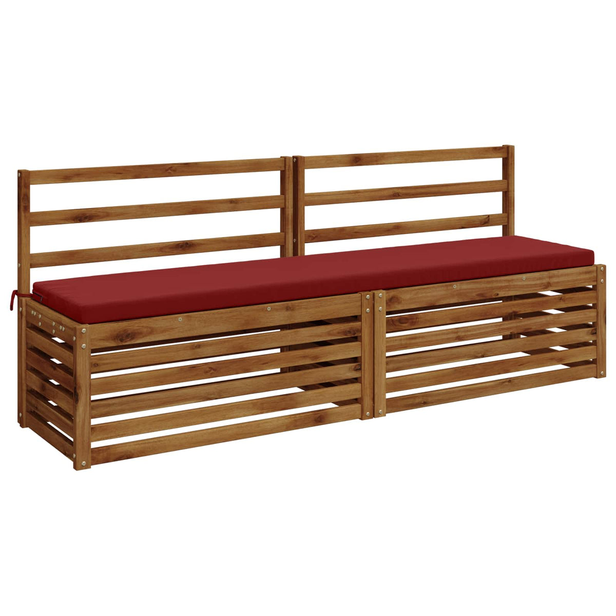 Vidaxl bankkussen soest 100% polyester wijnrood 200 x 40 x 5 cm