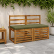 Vidaxl bankkussen soest 100% polyester olijfgroen 110 x 50 x 5 cm