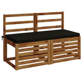 Vidaxl bankkussen soest 100% polyester zwart 110 x 50 x 5 cm