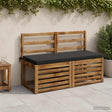 Vidaxl bankkussen soest 100% polyester zwart 110 x 50 x 5 cm