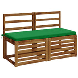 Vidaxl bankkussen soest 100% polyester groen 110 x 50 x 5 cm