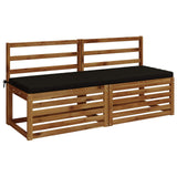 Vidaxl bankkussen soest 100% polyester zwart 140 x 50 x 5 cm