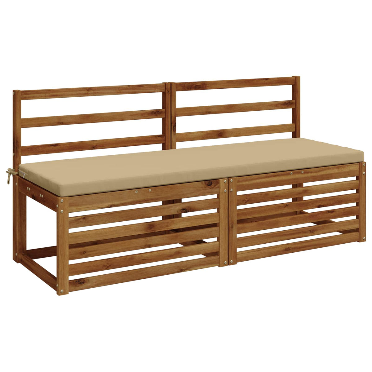 Vidaxl bankkussen soest 100% polyester beige 140 x 50 x 5 cm