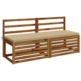 Vidaxl bankkussen soest 100% polyester beige 140 x 50 x 5 cm