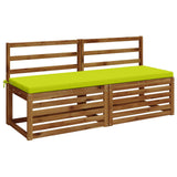 Vidaxl 2-delige bankkussens soest 2 st 100% polyester helder groen
