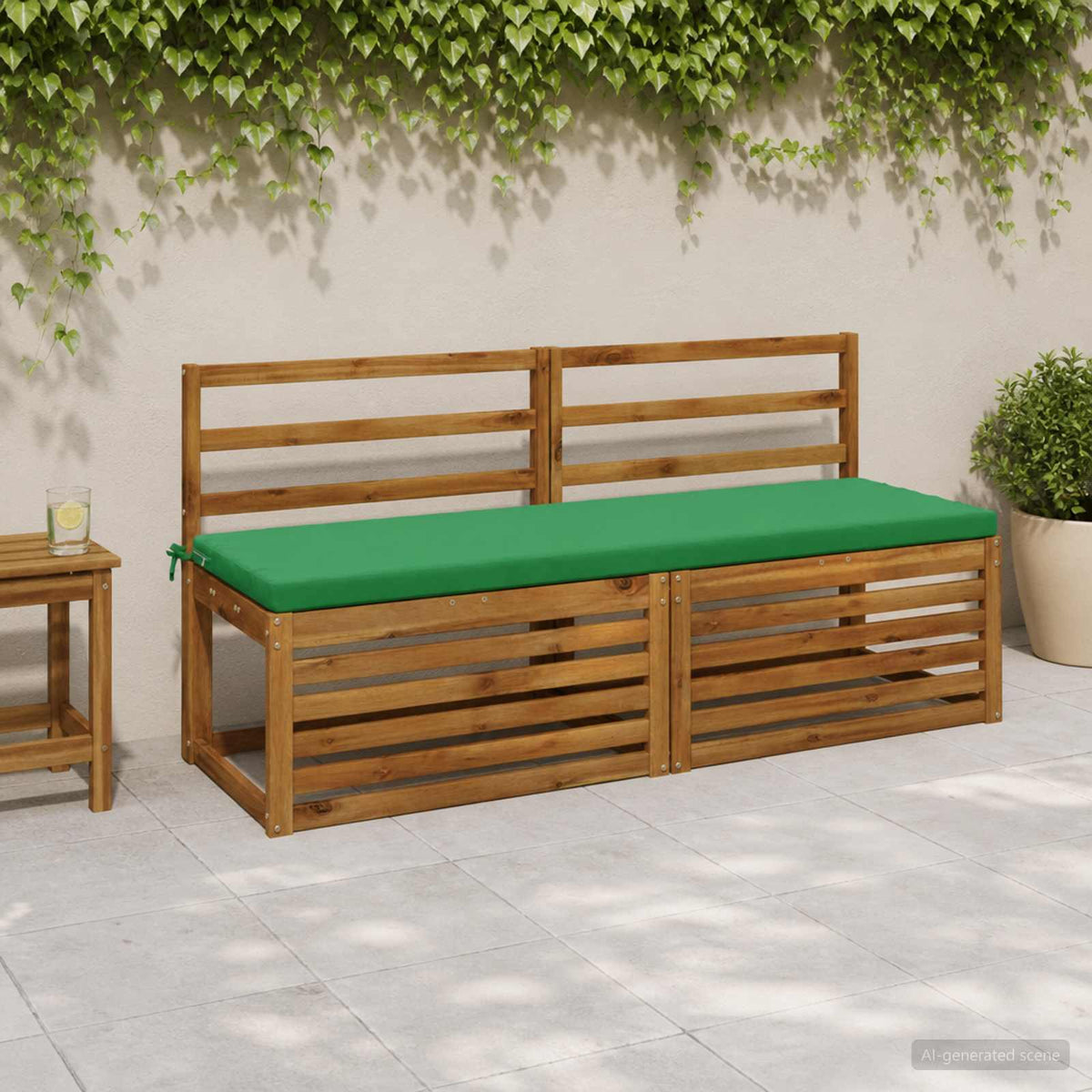 Vidaxl bankkussen soest 100% polyester groen 140 x 50 x 5 cm