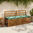 Vidaxl bankkussen soest 100% polyester bladpatroon 140 x 50 x 5 cm