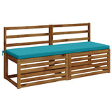 Vidaxl bankkussen soest 100% polyester turquoise 140 x 50 x 5 cm