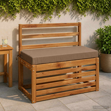 Vidaxl bankkussen soest 100% polyester taupe 60 x 40 x 8 cm