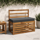 Vidaxl bankkussen soest 100% polyester antraciet 60 x 40 x 8 cm