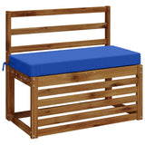 Vidaxl bankkussen soest 100% polyester koninklijk blauw 60 x 40 x 8 cm