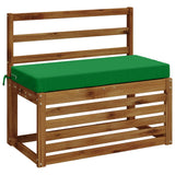 Vidaxl bankkussen soest 100% polyester groen 60 x 40 x 8 cm