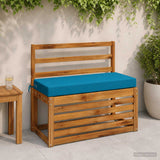 Vidaxl bankkussen soest 100% polyester lichtblauw 60 x 40 x 8 cm
