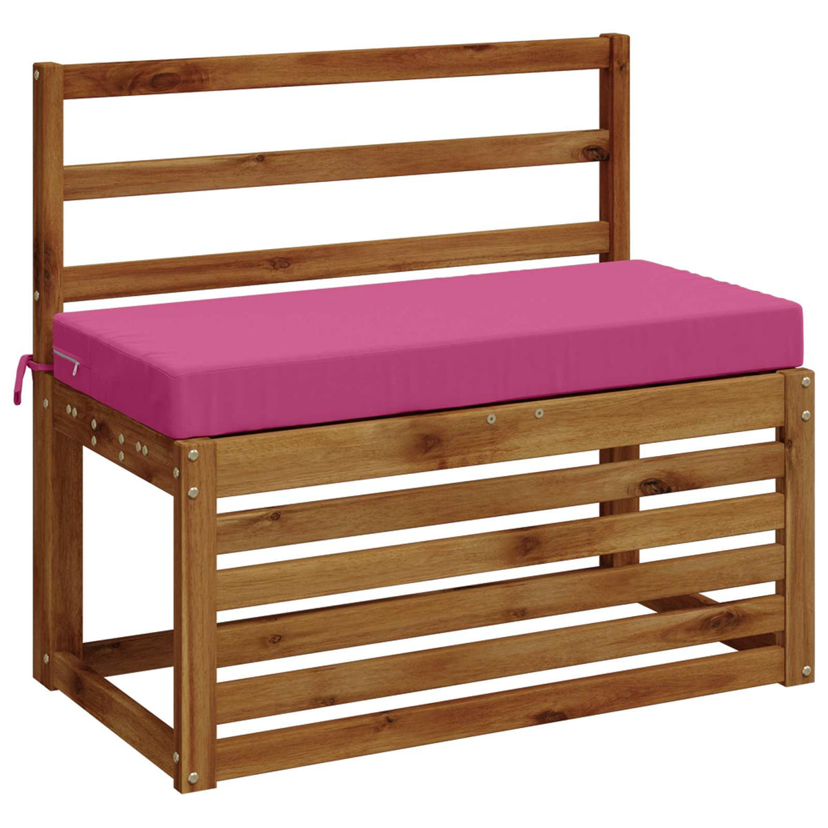 Vidaxl bankkussen soest 100% polyester roze 60 x 40 x 8 cm