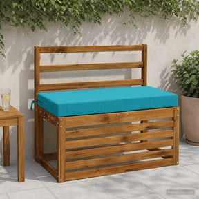 Vidaxl bankkussen soest 100% polyester turquoise 60 x 40 x 8 cm
