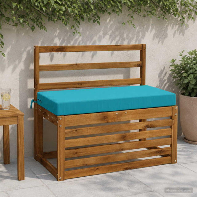 Vidaxl bankkussen soest 100% polyester turquoise 60 x 40 x 8 cm
