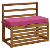Vidaxl bankkussen soest 100% polyester roze 80 x 40 x 8 cm