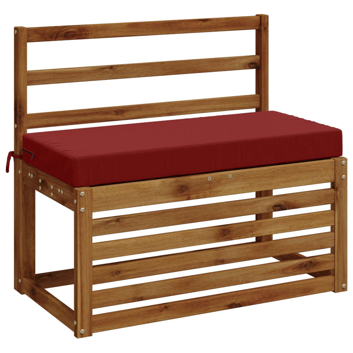 Vidaxl bankkussen soest 100% polyester wijnrood 80 x 40 x 8 cm