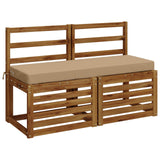 Vidaxl bankkussen soest 100% polyester zand 100 x 40 x 8 cm