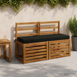 Vidaxl bankkussen soest 100% polyester zwart 100 x 40 x 8 cm