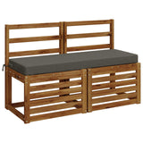 Vidaxl bankkussen soest 100% polyester grijs 100 x 40 x 8 cm