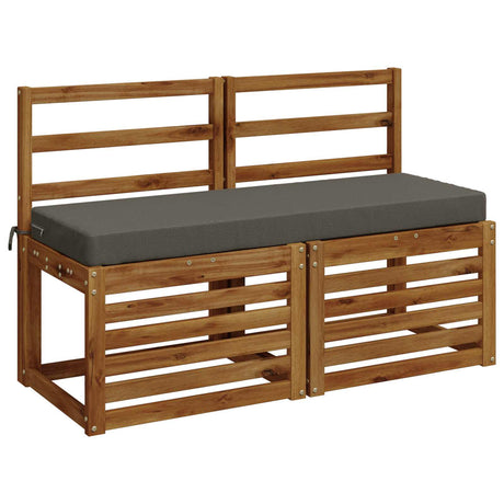 Vidaxl bankkussen soest 100% polyester grijs 100 x 40 x 8 cm