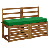 Vidaxl bankkussen soest 100% polyester groen 100 x 40 x 8 cm