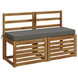 Vidaxl bankkussen soest 100% polyester grijs 110 x 40 x 8 cm